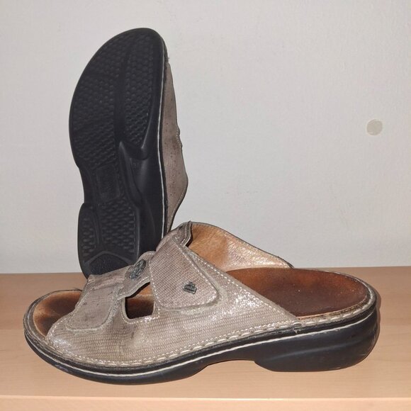 Finn Comfort Women's Pattaya Comfort Sandals - Size 38 (US 7.5) - Tan/Gold - Picture 5 of 8